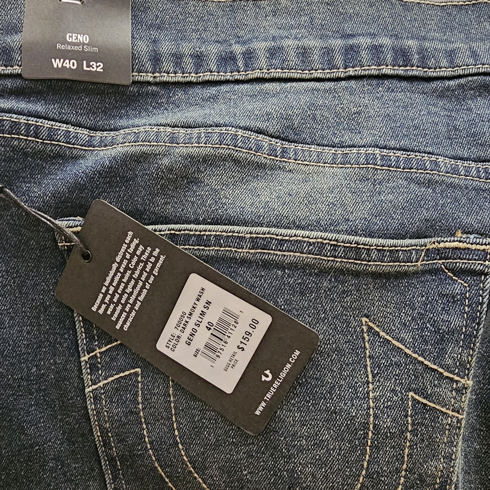 Geno Relaxed Slim Mens Jeans - Blue